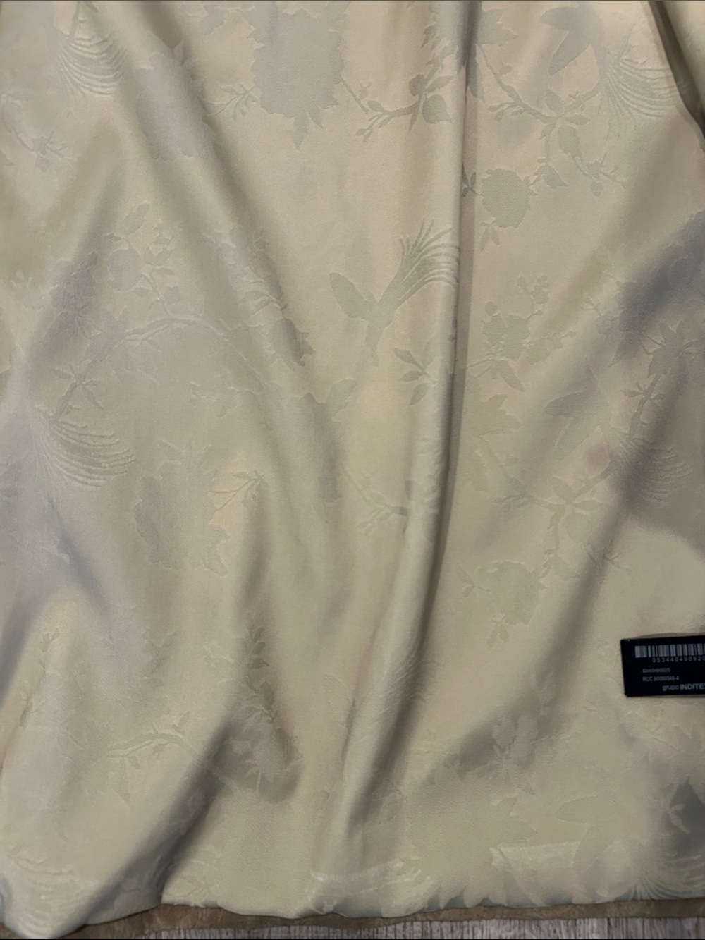 Zara Boho Asian Inspired Open Collar Frog Closure Jacket Floral Tapestry NWT - Picture 8 of 12